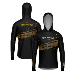 Camisa de Pesca Brk com Capuz Hybrid Pescaiaque com Proteção Solar UV50+