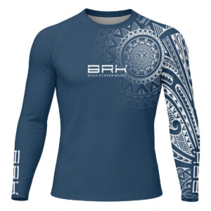 Camisa UV50 Segunda Pele Brk Maori Design Azul Marinho