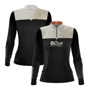 Camisa de Pesca Feminina Brk 80UP Branca com Proteção UV50