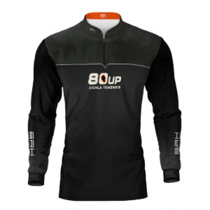 Camisa de Pesca Brk 80UP Preta com Proteção UV50