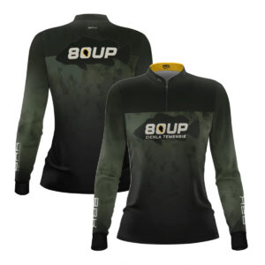 Camisa de Pesca Feminina Brk 80UP Verde com Proteção UV50