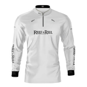 Camisa de Pesca Brk Reef & Reel High Perfomance Branca com Proteção UV50