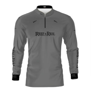 Camisa de Pesca Brk Reef & Reel High Perfomance Cinza com Proteção UV50