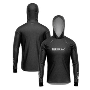 Camisa de Pesca Brk com Luva e Capuz Hybrid Granito com Proteção Solar UV50+