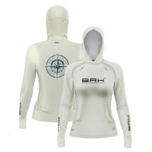 Camisa de Pesca Feminina Brk com Luva e Capuz Hybrid Marine Cruiser com Proteção Solar UV50+