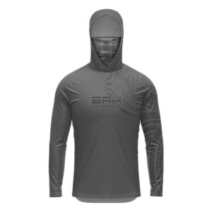 Camisa FusionX Maori Tribal Cinza BRK com Proteção Solar UV50+