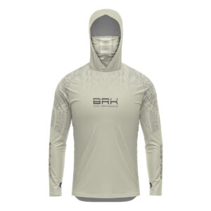 Camisa de Pesca FusionX Maori Bege BRK com Proteção Solar UV50+