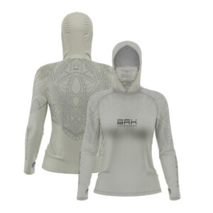 Camisa FusionX Feminina Maori Bege BRK com Proteção Solar UV50+