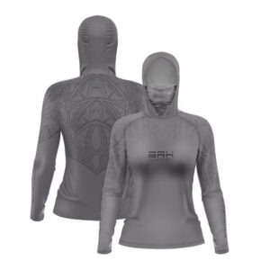 Camisa FusionX Feminina Maori Pacific Grafite BRK com Proteção Solar UV50+