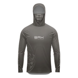 Camisa FusionX Maori Tribal Cinza BRK com Proteção Solar UV50+