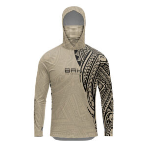 Camisa FusionX Maori Tribal Areia BRK com Proteção Solar UV50+