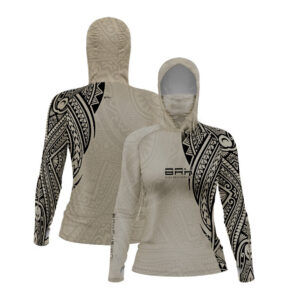Camisa FusionX Feminina Maori Tribal Areia BRK com Proteção Solar UV50+