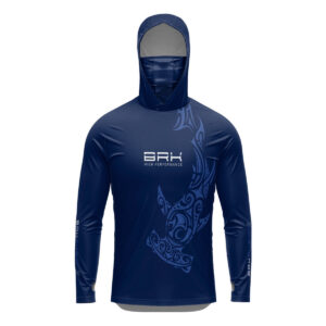 Camisa FusionX Maori Tubarão-Martelo Tribal BRK com Proteção Solar UV50+