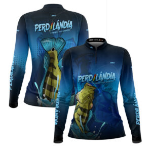 Camisa de Pesca Feminina Brk Tucunaré Perdilândia com UV50+