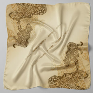 Lenço Feminino BRK Amazon Bege Onça