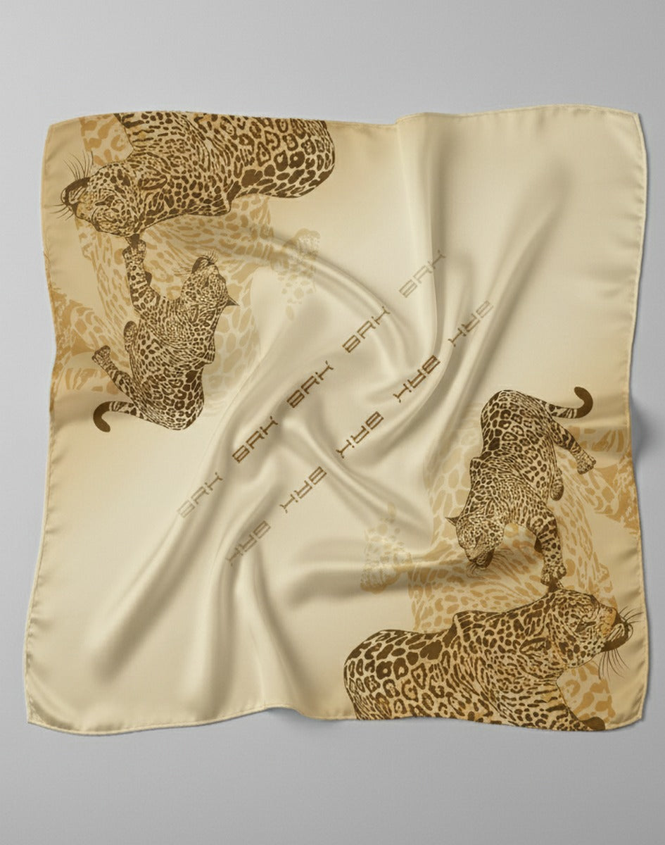 Lenço Feminino BRK Amazon Bege Onça