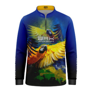 Camisa de Pesca Brk Amazon Arara Brasil com Proteção UV50