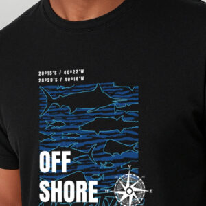 Camiseta Básica de Algodão Brk Offshore Lifestyle Peixes