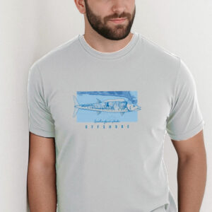 Camiseta Básica de Algodão Brk Cavala e Mapa Náutico