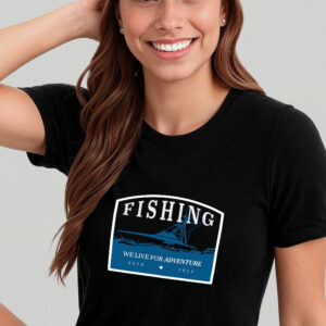 Camiseta Básica de Algodão Brk We Live For Adventure Barco