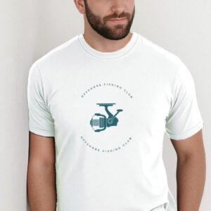 Camiseta Básica de Algodão Brk Branca Fishing Club Carretilha