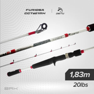 Vara de Pesca Furiosa CCT601MH 20lbs 1,83m - Carretilha (Inteiriça)