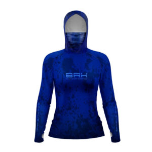 Camisa FusionX Feminina  Brk Fishing Azul com Proteção UV50+