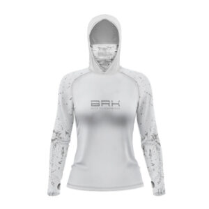 Camisa FusionX Feminina  Brk Fishing Mancha Cinza com Proteção UV50+