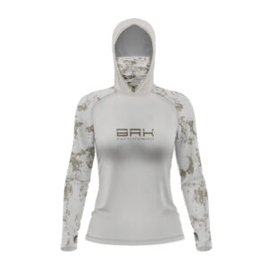 Camisa FusionX Feminina  Brk Fishing Mofo Caqui com Proteção UV50+