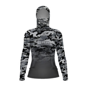 Camisa FusionX Feminina  Brk Fishing Camuflado Tradicional com Proteção UV50+
