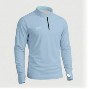Camisa ArmorX Brk Fishing Azul Claro Lisa com Proteção Solar UV50+