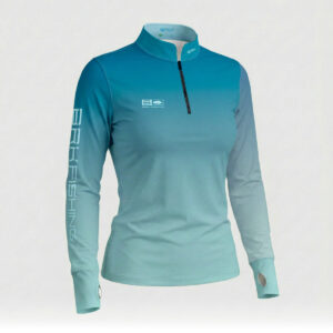 Camisa ArmorX Feminina Brk Fishing Degradê Azul Turquesa com Proteção UV50+