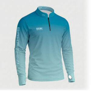 Camisa ArmorX Brk Fishing Degradê Azul Turquesa com Proteção UV50+