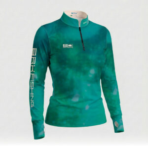 Camisa ArmorX Feminina Brk Fishing Degradê Verde Esmeralda com Proteção UV50+