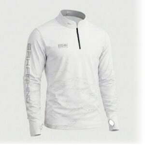 Camisa ArmorX Brk Fishing Branca Marmorizada com Proteção UV50+