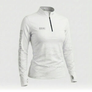 Camisa ArmorX Feminina Brk Fishing Branca Marmorizada com Proteção UV50+