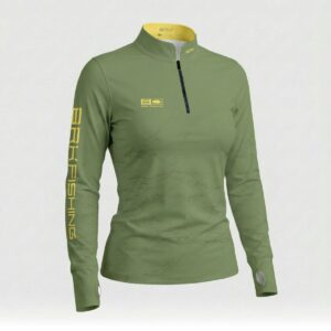 Camisa ArmorX Feminina Brk Fishing Verde Militar com Proteção UV50+