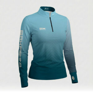 Camisa ArmorX Feminina Brk Fishing Degradê Azul Claro e Verde Petróleo com Proteção UV50+