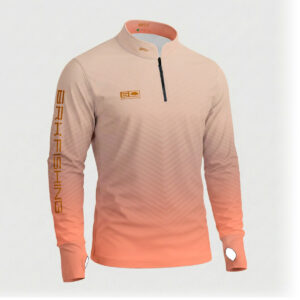 Camisa ArmorX Brk Fishing Degradê Bege e Laranja com Proteção UV50+