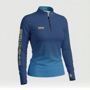 Camisa ArmorX Feminina Brk Fishing Azul Degradê com Proteção UV50+