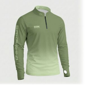 Camisa ArmorX BRK Fishing Colmeia Degradê Verde Oliva com Proteção UV50+