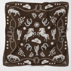 Lenço com Proteção UV50 Brk Country Cowboy Marrom