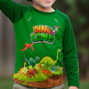Camisa de Pesca Kids Brk Dino Land com Proteção UV50