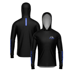 Camisa de Pesca com Capuz Brk Strong Fishing Azul com Proteção Solar UV50+