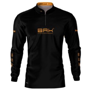 Camisa de Pesca Preta Brk Pesca Mundial com UV50+