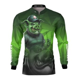 Camisa Brk Verdão Mascote Dá-lhe Porco com UV50+