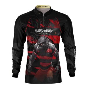 Camisa Brk Mascote Rubro Negro Urubu com Proteção Solar UV50+