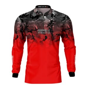 Camisa de Pesca Brk Camu Sea Red com Proteção Solar UV50+