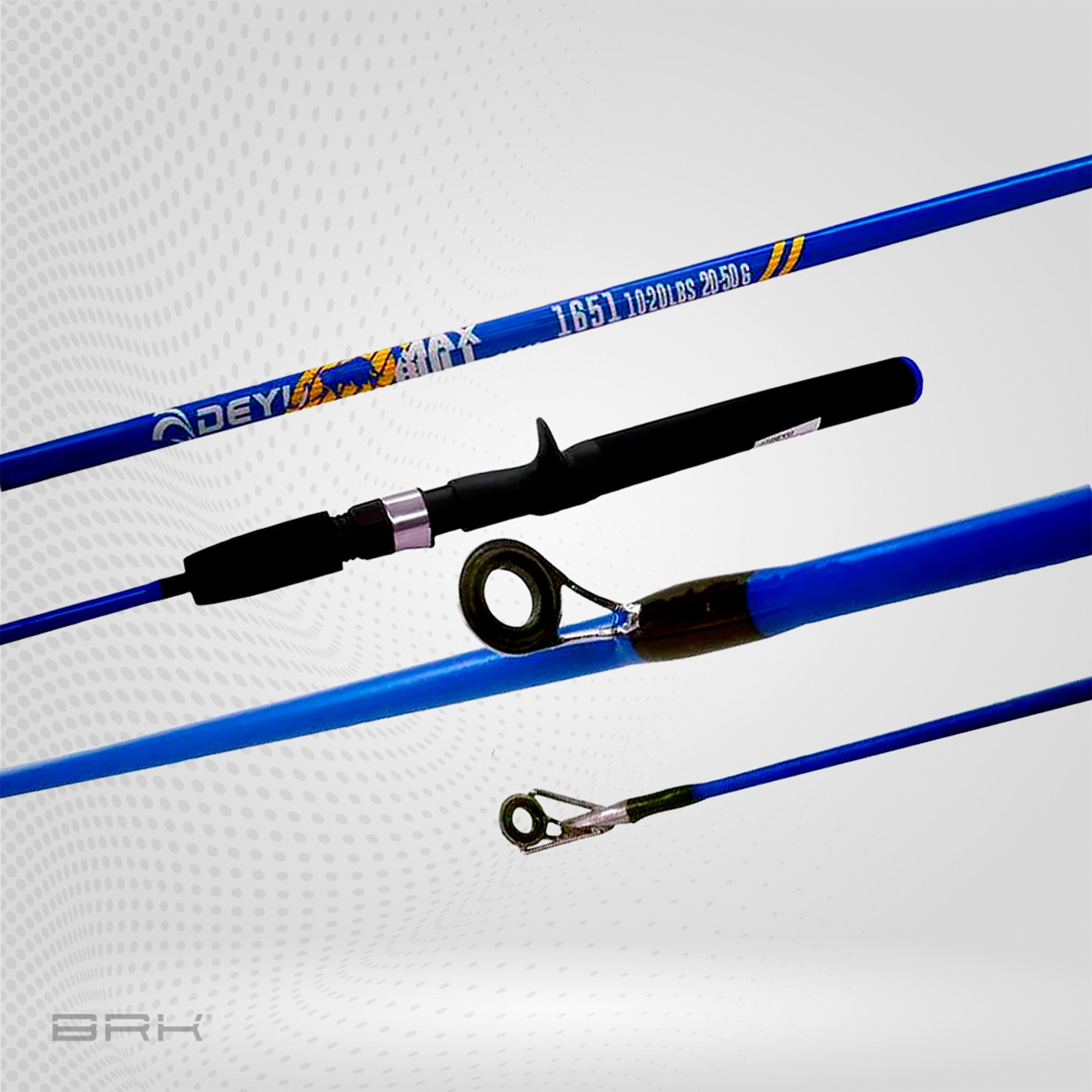 Vara de Pesca Deyu Max Bull MB-SFS1801M 20lbs 1,80m | Azul - Carretilha (Inteiriça) - Imagem 2