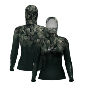 Camisa FusionX Feminina Brk Camuflada Verde e Proteção Solar UV50+